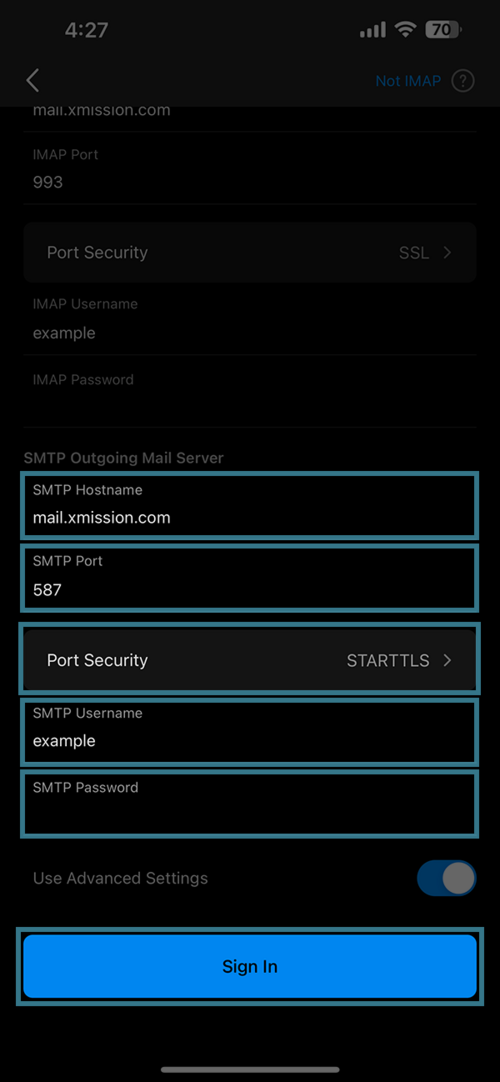XMission EmailOutlook iOS XMission Wiki